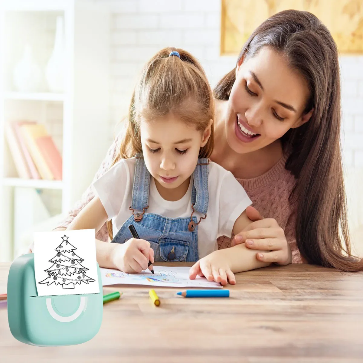 Mini impresora térmica impresora inalámbrica portátil con bluetooth compatible con android y ios