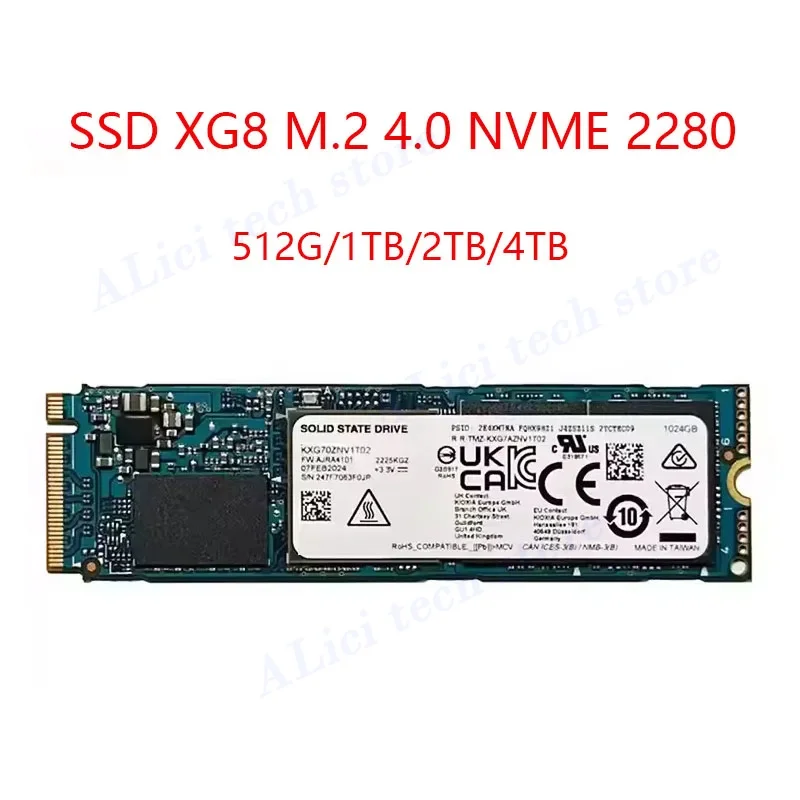 東芝 Kioxia XG7 XG8 512 グラム 1T 2TB 4TB M.2 NVME 2280 ノートブックデスクトップソリッドステートドライブ SSD オリジナル