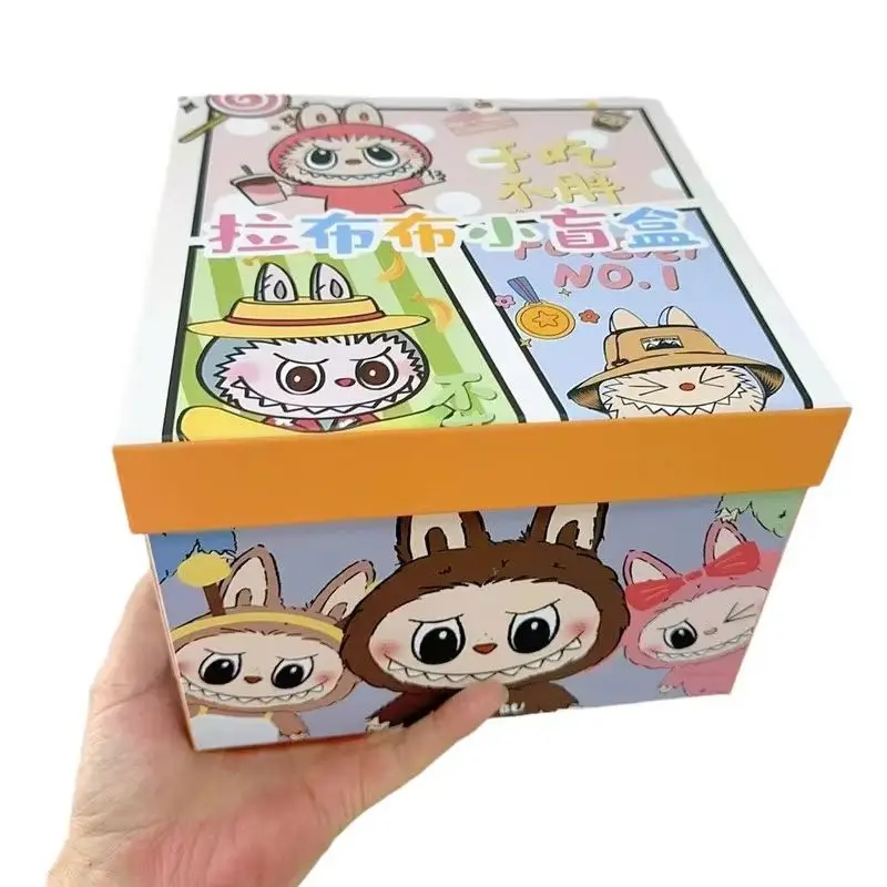 New Labubu Cute Grain Blind Box Cartoon Resin Three Dimensional Universal Stickers Doll Grabbing Machine Doll Blind Box