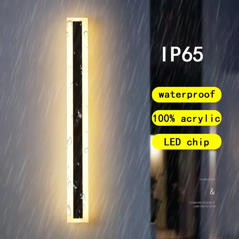 Waterproof wall LED outdoor IP65 modern style garden landscape point villa balcony light power 85-265v adjustable light