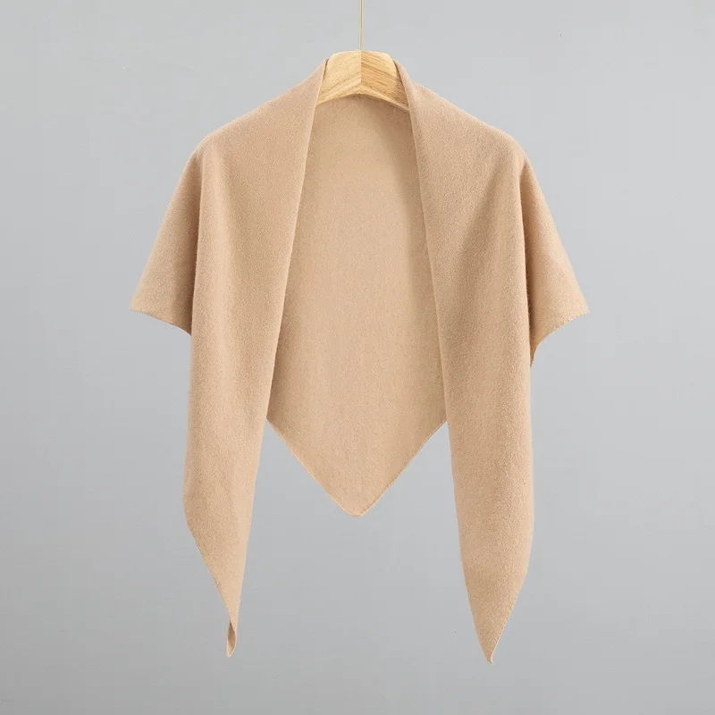 Autumn and Winter 100% Cashmere Triangle Scarf for Women