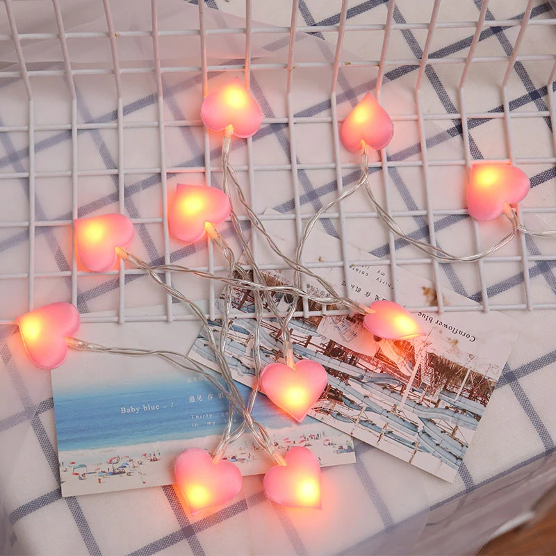 LED Fee Pfirsich Herz Lichter String USB/Batterie Power Licht String Schlafzimmer Garten Valentinstag Hochzeit Geburtstag Party decora