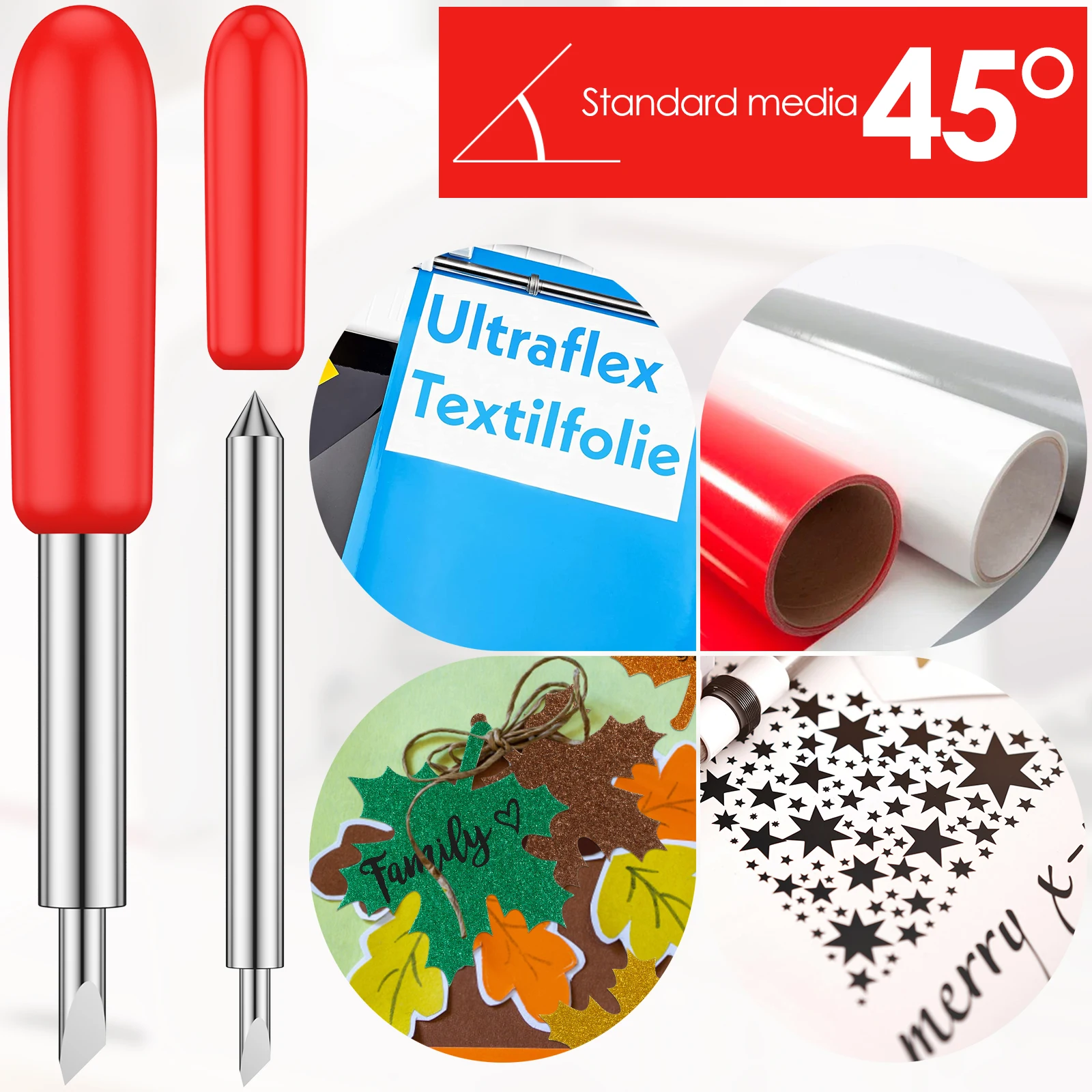 30/45/60 Degrees Replacement Blades For Roland Cricut Plotter Blade Knife Cutter Blades For Power Tools Cutting Plotter