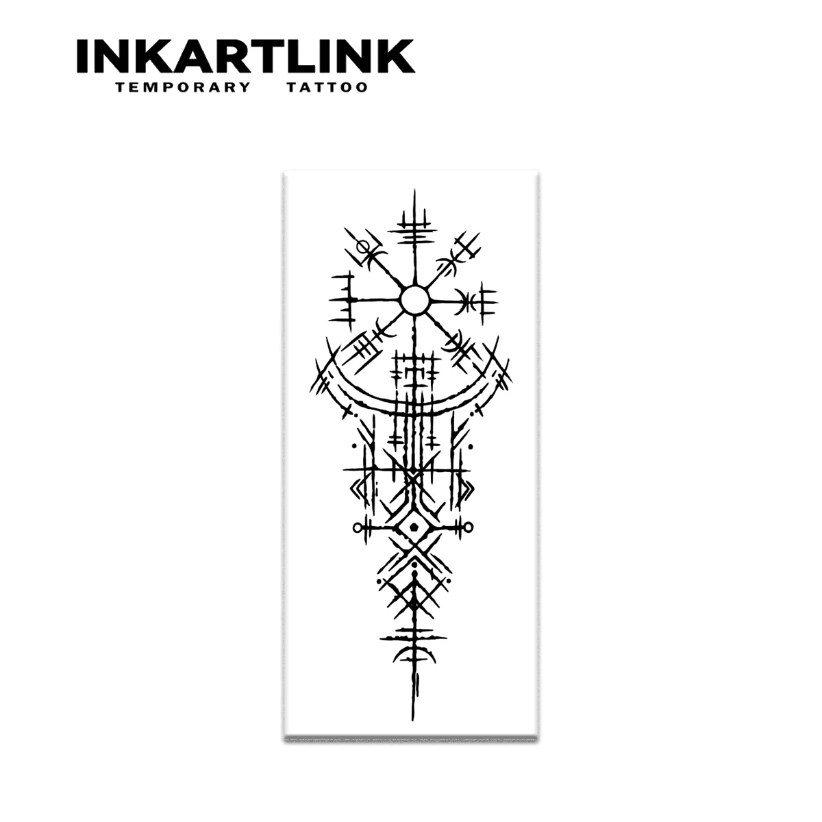 Tatuagem temporária de símbolos antigos, dura até 15 dias, nova tecnologia, adesivo semipermanente mágico à prova d'água.