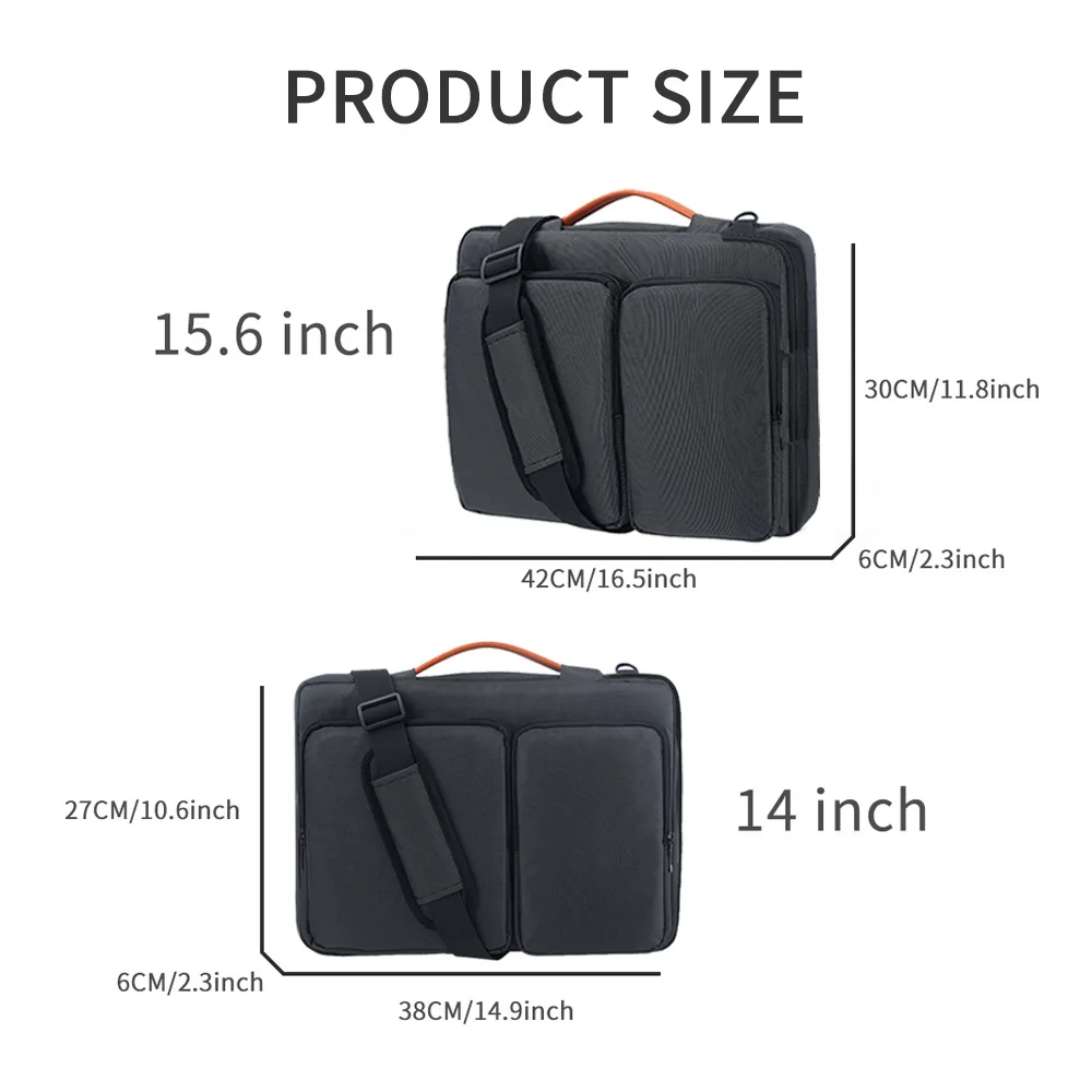 Borsa a tracolla protettiva per laptop 360 per 13 14 15 16 pollici MacBook Air/Pro Business Notebook Valigetta per ASUS HP ThinkPad