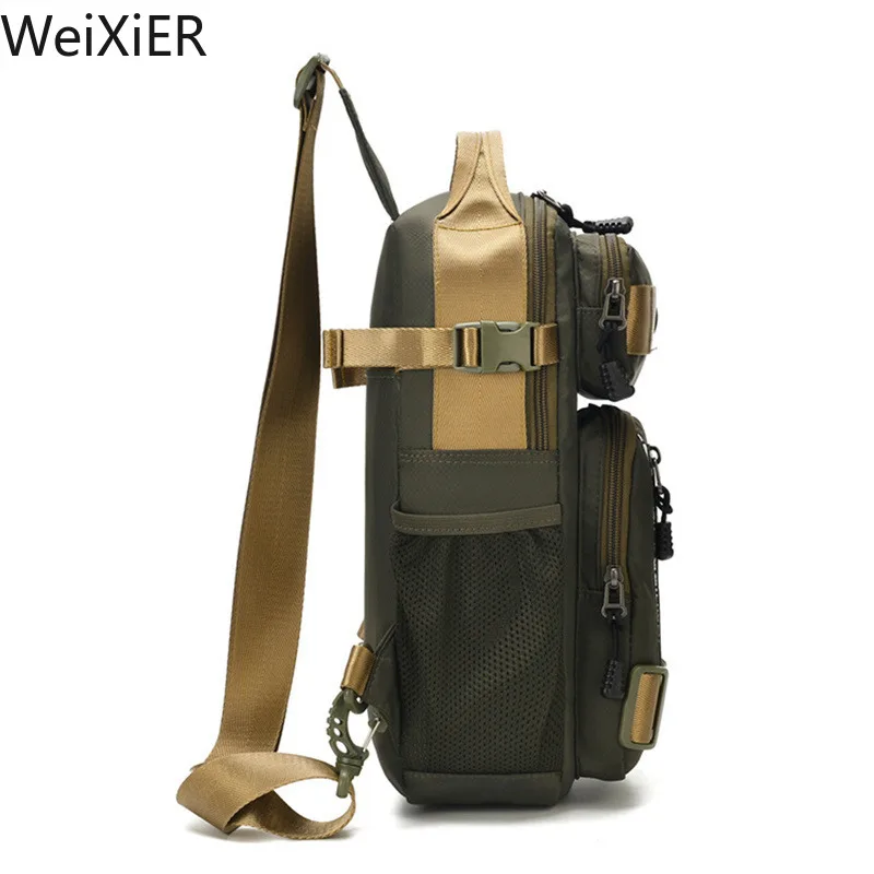 Bolso de hombro multifunción a la moda para hombre, bandoleras cruzadas para correr al aire libre, tendencia de viaje para hombre, bolso deportivo de pecho de alta capacidad