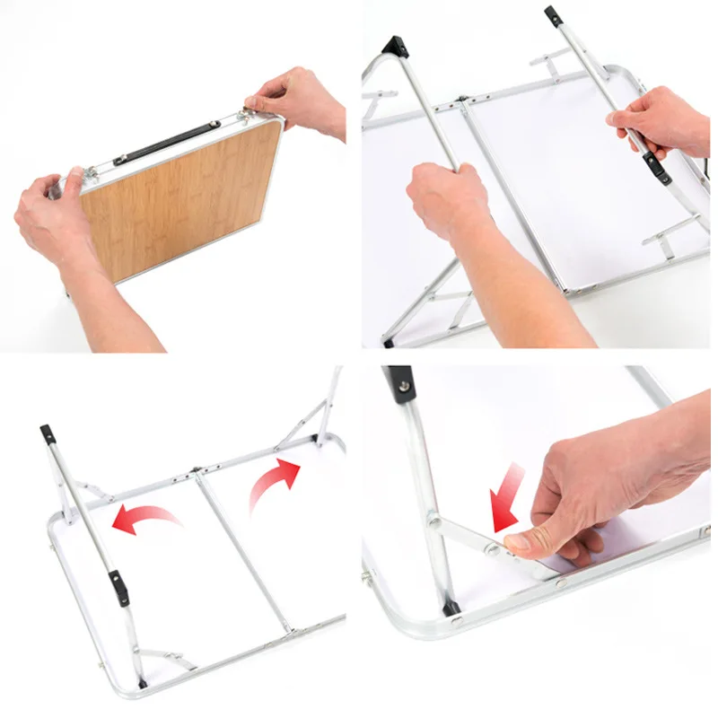 Dã Ngoại Ngoài Trời Nướng Gỗ Tre Tre Ban Bàn Cắm Trại Di Động Gấp Di Động Bàn Đơn Giản Đồ Nội Thất Máy Tính Bàn