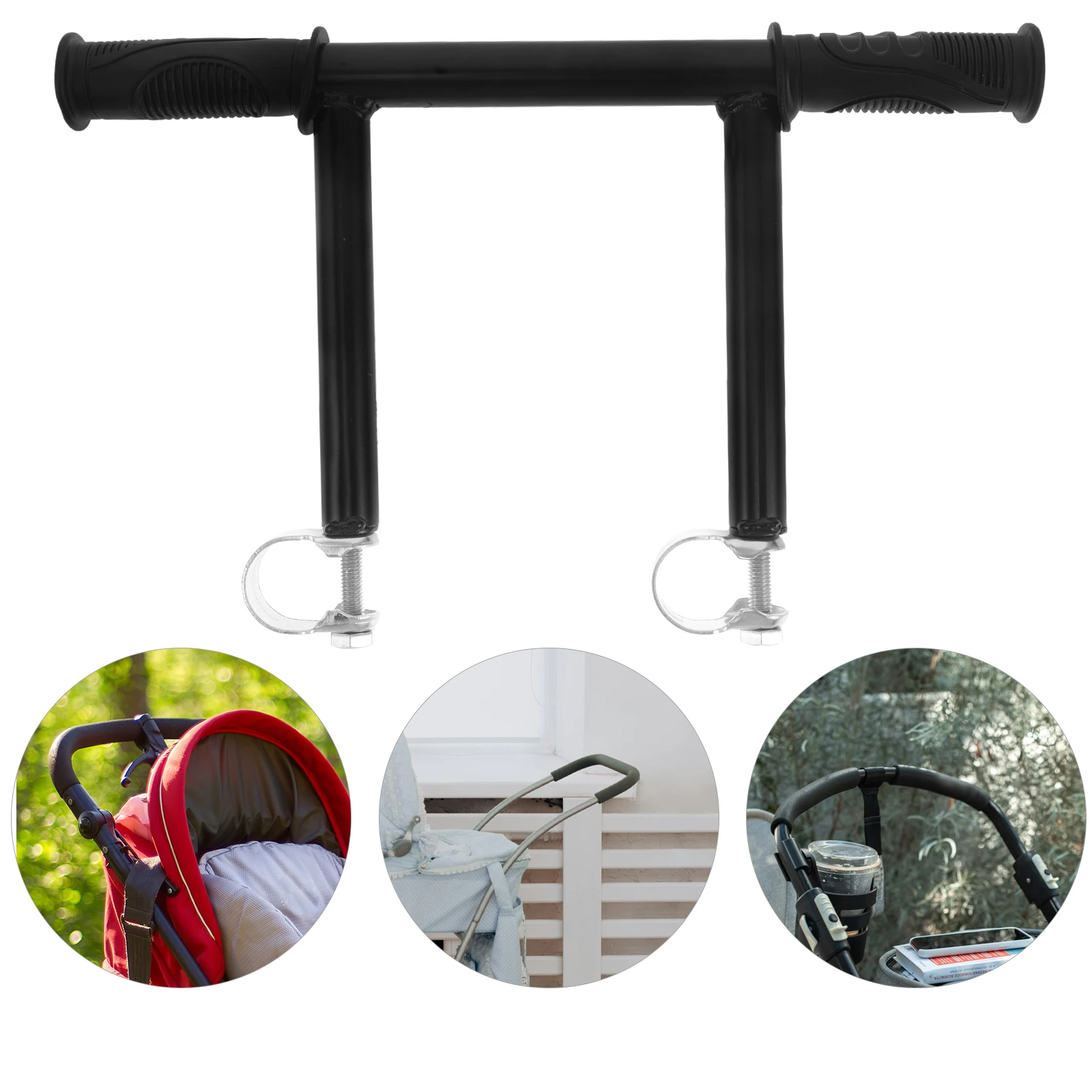 Universal Stroller Handle Extender Stroller Handrail Heightening Armrest Handle Bracket For Baby Stroller Carriage Pushchair