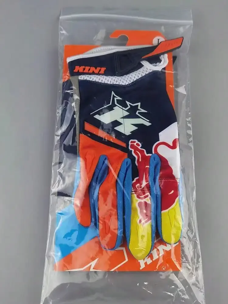 Guantes originales Red Bull para montar en bicicleta, descenso, anticaída, para deportes al aire libre, pantalla táctil, guantes anticaída para motocicleta