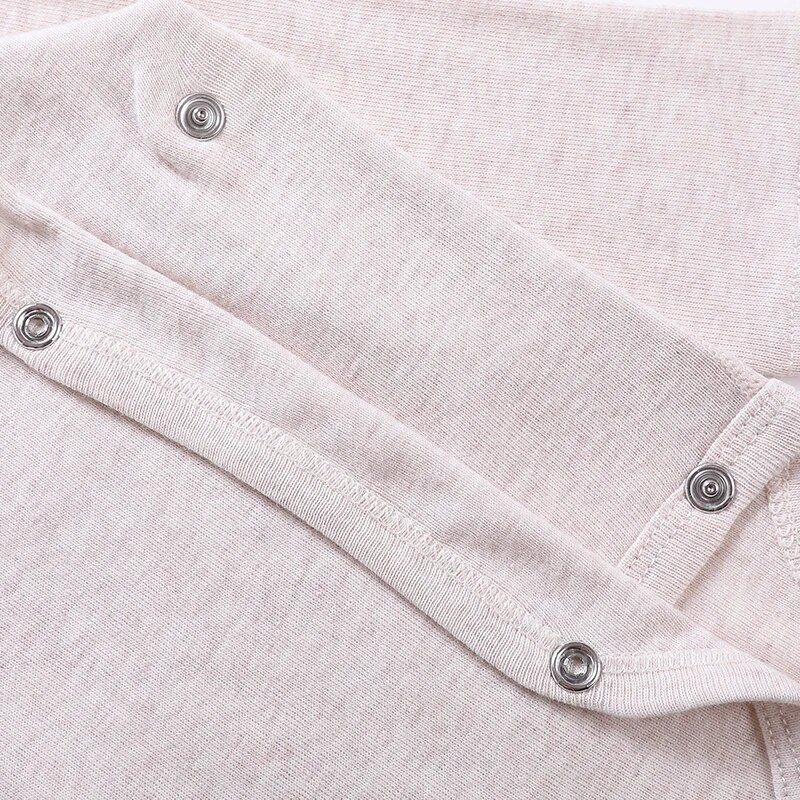 Barboteuse 100% coton à manches longues pour bébé garçon et fille, salopette avec ouverture latérale