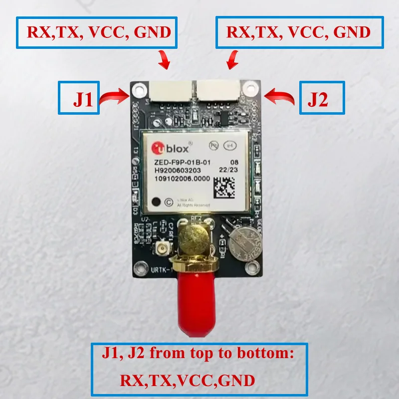 gps module ZED-F9P ZED-F9P-01B-01 RTK High Precision GNSS/GPS receiver board with S MA and USB GNSS Board Development Board