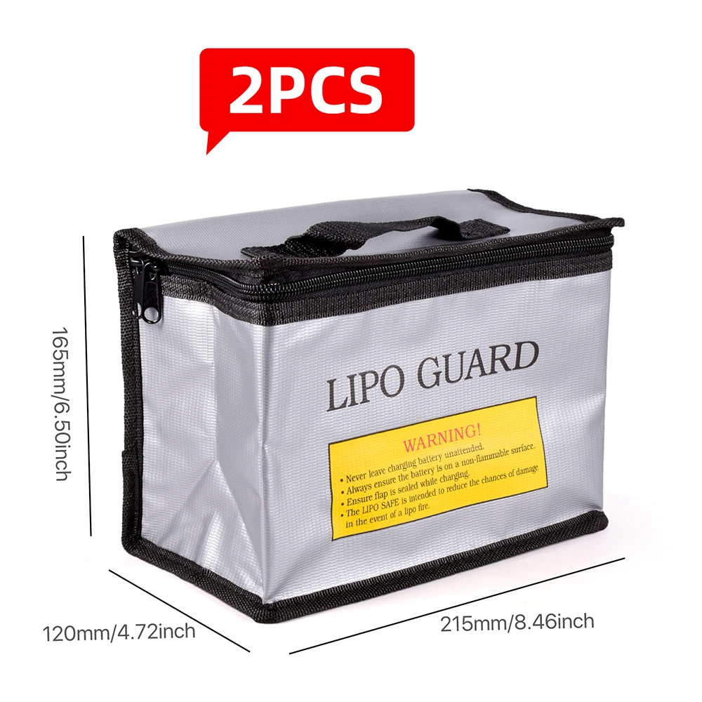 Lipo Guard Veiligheidstas Brandwerende Explosieveilige Draagbare Lipo Veiligheidstas voor RC FPV Racing Drone Auto Batterij Veilig