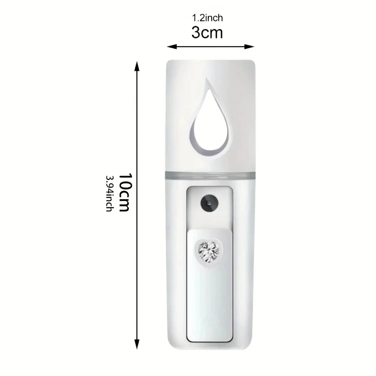 20ml 휴대용 나노 페이셜 스프레이어 - USB 충전식 핸드헬드 페이스 스티머 및 이동 중 보습 스킨케어용 공기 가습기