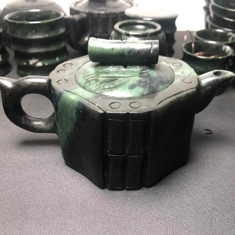 Tibetyナチュラルバイキングストーン健康製品、ティーポットカップ、お茶、サイズの竹カップ
