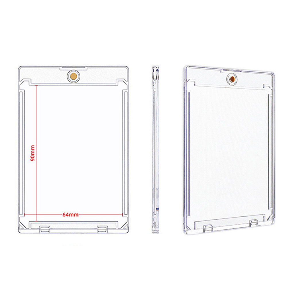 1/5/10PCS Clear Card Holder Magnetic Attraction Type Gaming Sports Trading Card Display Case Kpop Idol Photo Protective Sleeves