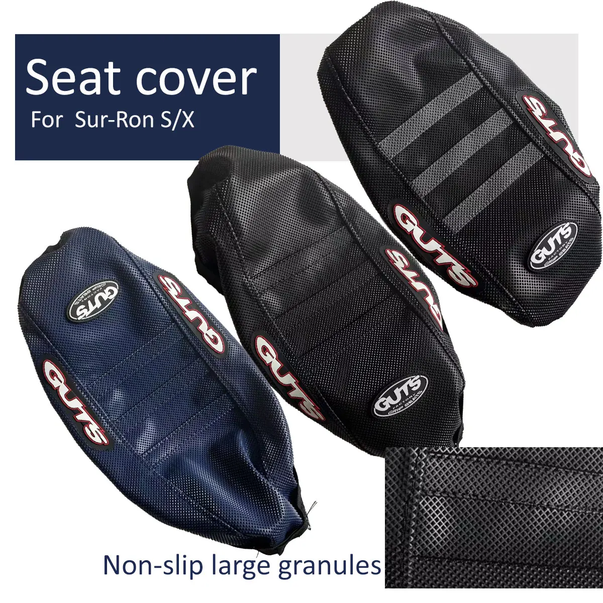 Motorcycle Pro Ribbed Rubber Gripper Soft Seat Cover For Surron Sur-Ron Lightbee Light Bee X S Off-Road Electric Vehicle E-Bike