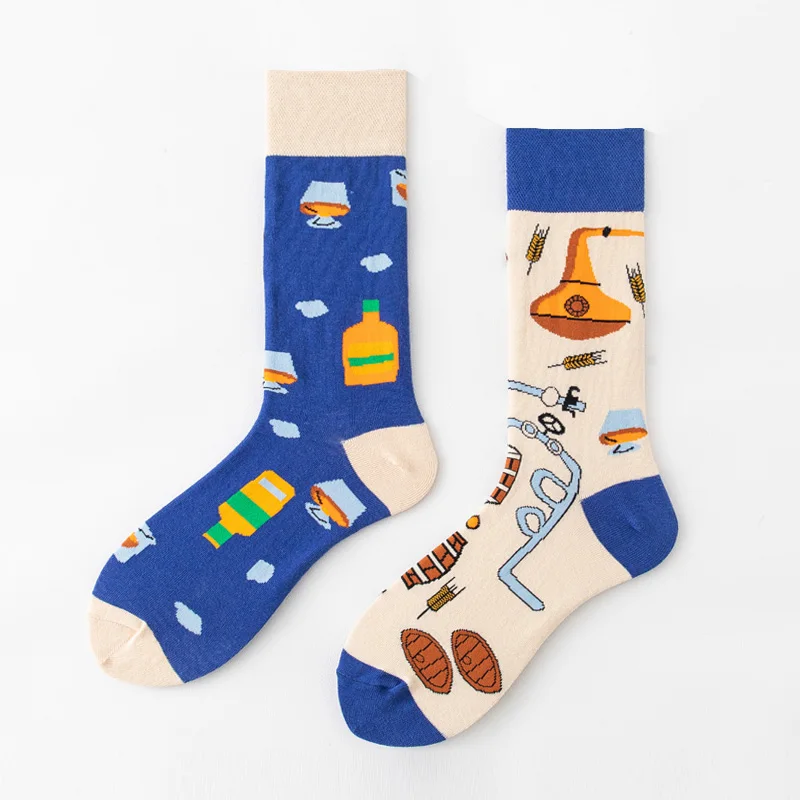 Mùa Xuân Và Mùa Hè Mới Tất Trái Cây Series Vớ Ống Cá Tính Đôi Công Hạnh Phúc Đôi Tất Cotton Tất Nam Tất Tim
