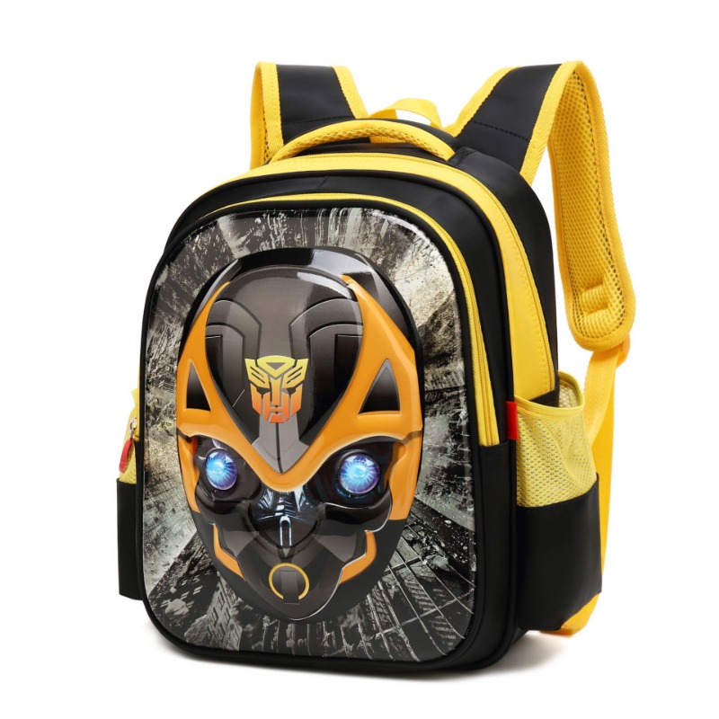 2025 Neue Grundschüler-Schultasche 12 Kinder-Transformatoren Bumblebee Klasse 1–3 Kindergartenjungen 6 Jahre alter Rucksack