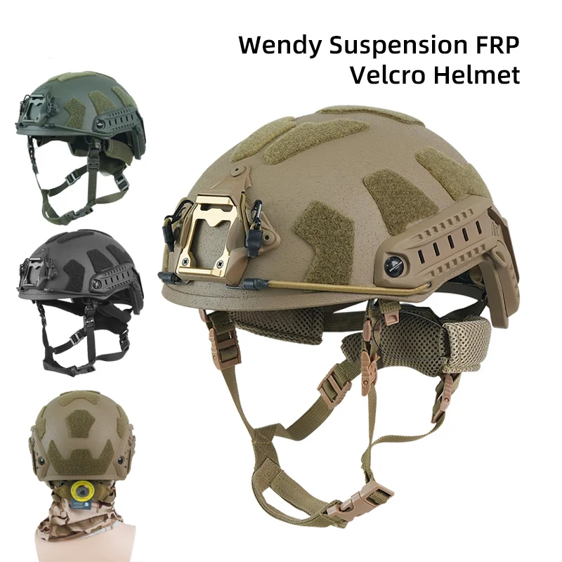 Casque tactique rapide système de suspension Wendy 1.5kg fibre de verre activité en plein air formation sécurité anti-émeute et casque de protection rapide