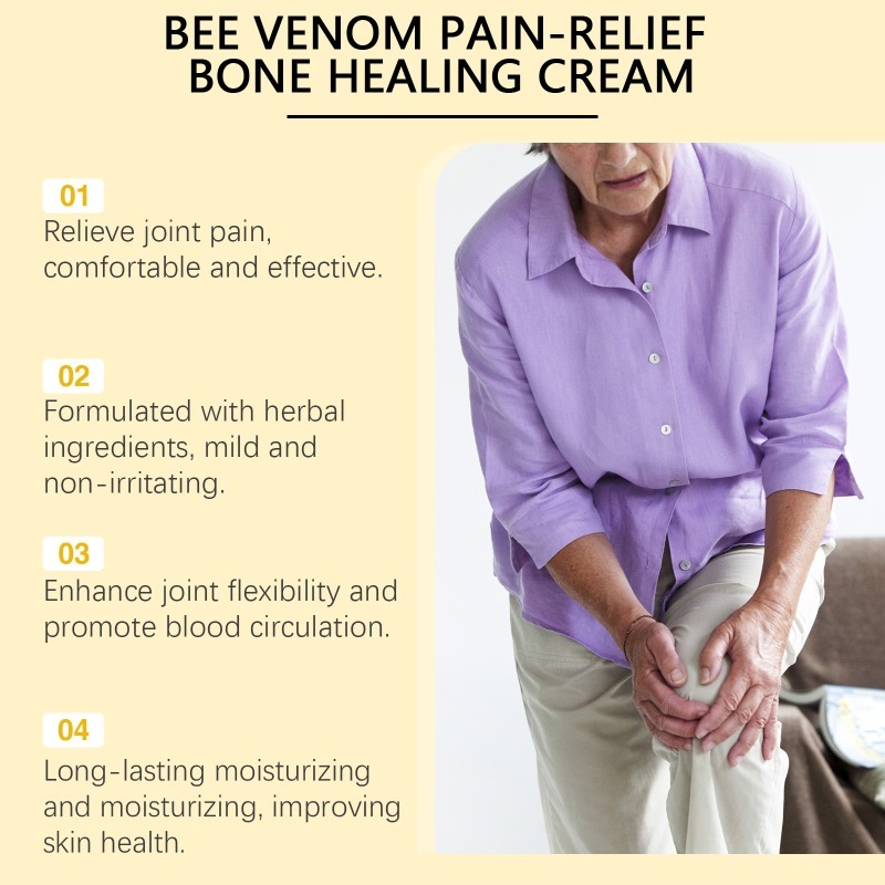 Pain Relief Bone Soothing Cream Bee Venom Repair Relieves Joint Discomfort Portable Massage External Application Care Cream