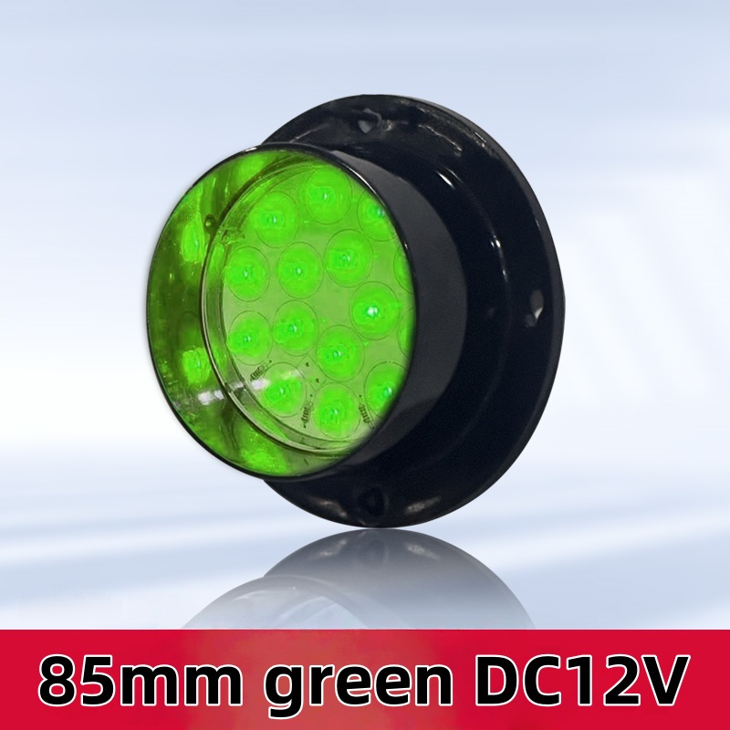 Semáforo 85mm |   Semáforo LED vermelho amarelo verde |   Caixa para PC |   DC 12V |   85 mm de diâmetro |   IP65 | impermeável | Alta qualidade