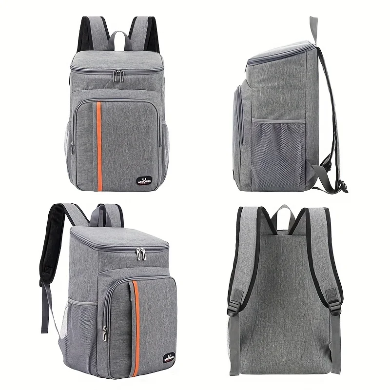 Borsa da picnic isolata addensata, borsa da pranzo portatile in foglio di alluminio, borsa a tracolla con isolamento termico di grande capacità