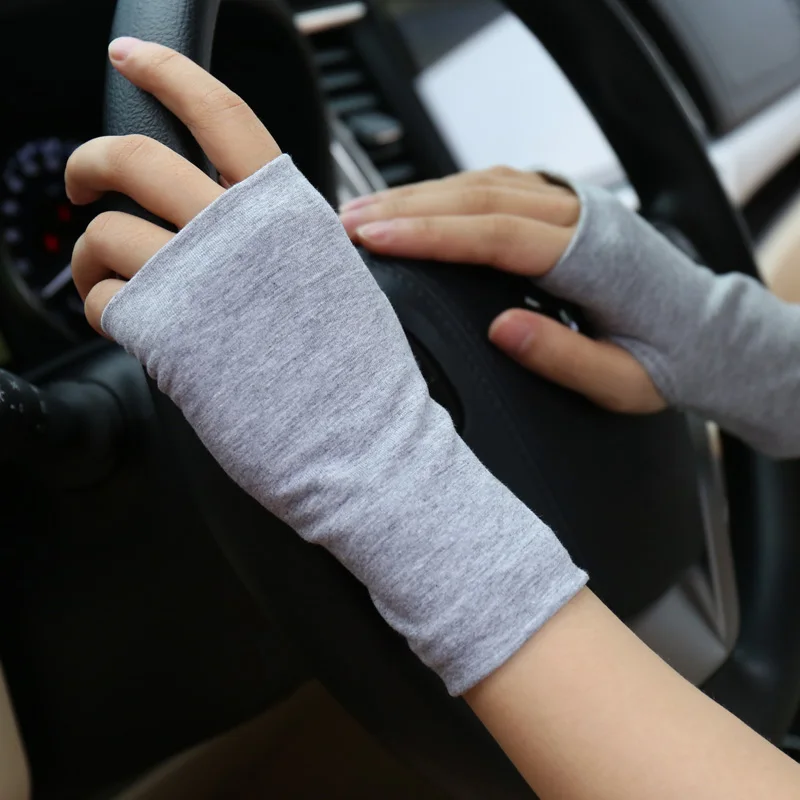 Sommer fingerlose Sonnenschutzhandschuhe für Männer und Frauen, dünne Abdeckung, Narben, Tattoo, Sport, Straßentanz, Fahren, Reiten, fingerlos