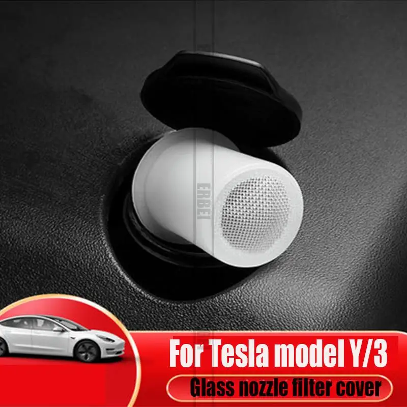 Cocok untuk 2016-2021 Tesla Model 3 Model Y Wiper Filter Air Kaca Pengisi Air Aksesori Modifikasi Corong
