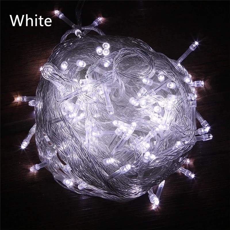 String Fairy Lights AC 220V EU Plug 10M 20M 30M 50M 100M LED Holiday Wedding Christmas Decoration Waterproof LED Garland