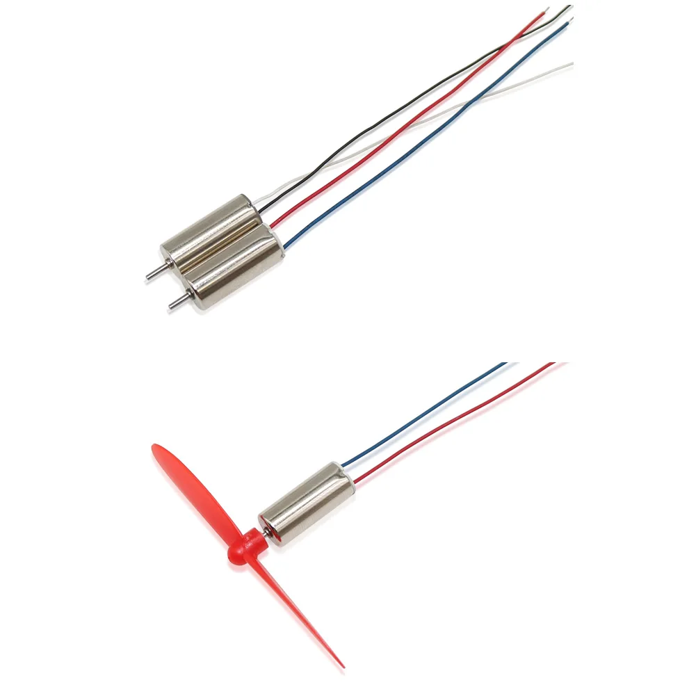 4 x DIY DC 3,7 V 50000 U/min 716 Hohlbecher kernloser Hochgeschwindigkeitsmotor mit 4 x 55 mm Propeller Cw CCW für DIY Micro FPV Quadcopter