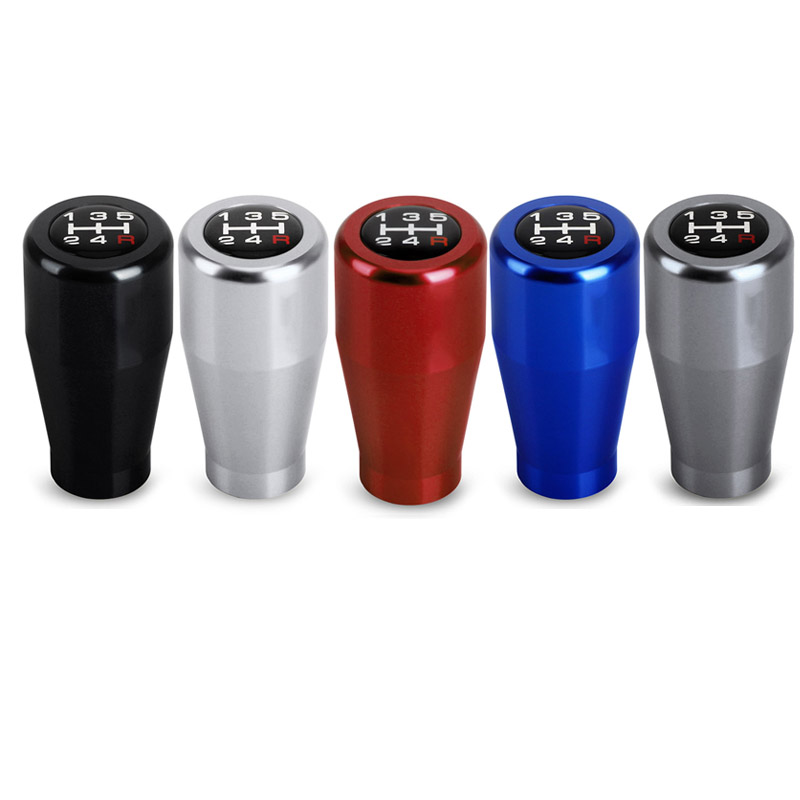 ユニバーサル 5 速マニュアルトランスミッション短焦点ギアシフトノブヘッド 7 センチメートルスタイリッシュなアルミシフターレバーギアシフターヘッド
