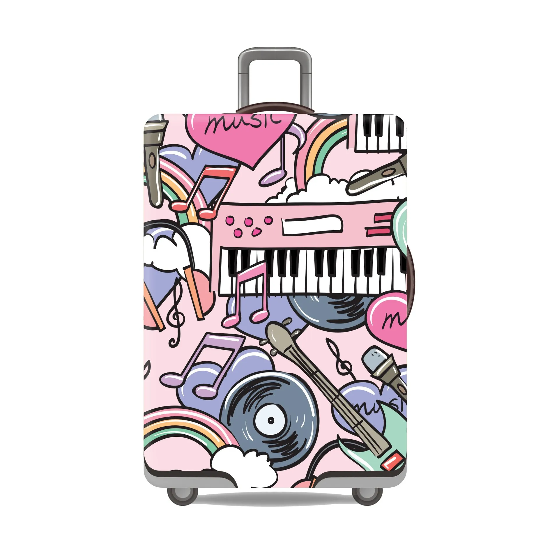 กระเป๋าเดินทางหนาเคสโทรศัพท์กันกระแทก24นิ้วเคสโทรศัพท์กันกระแทกกระเป๋าเดินทางก้านผูกโพลีเอสเตอร์แบบยืดหยุ่น