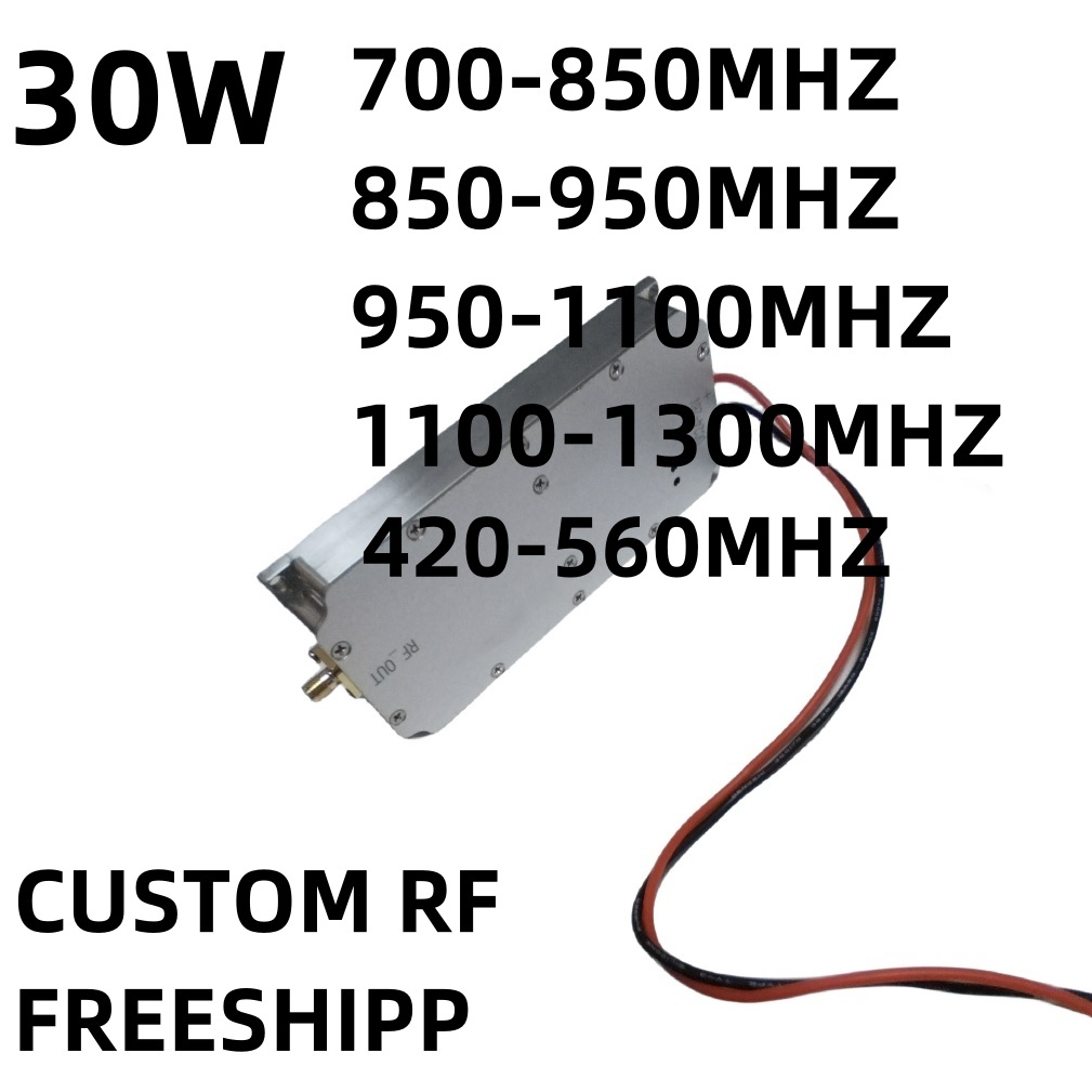 AMPLIFICADOR DE POTENCIA RF, generador de ruido, 30W, 700-850MHZ