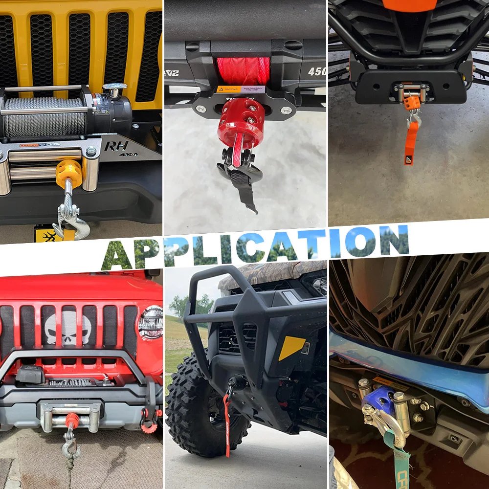 Bộ Tời Cáp Móc Núm Cao Su Thắng Dây Tời Phụ Kiện Dây Cho ATV Xe SUV