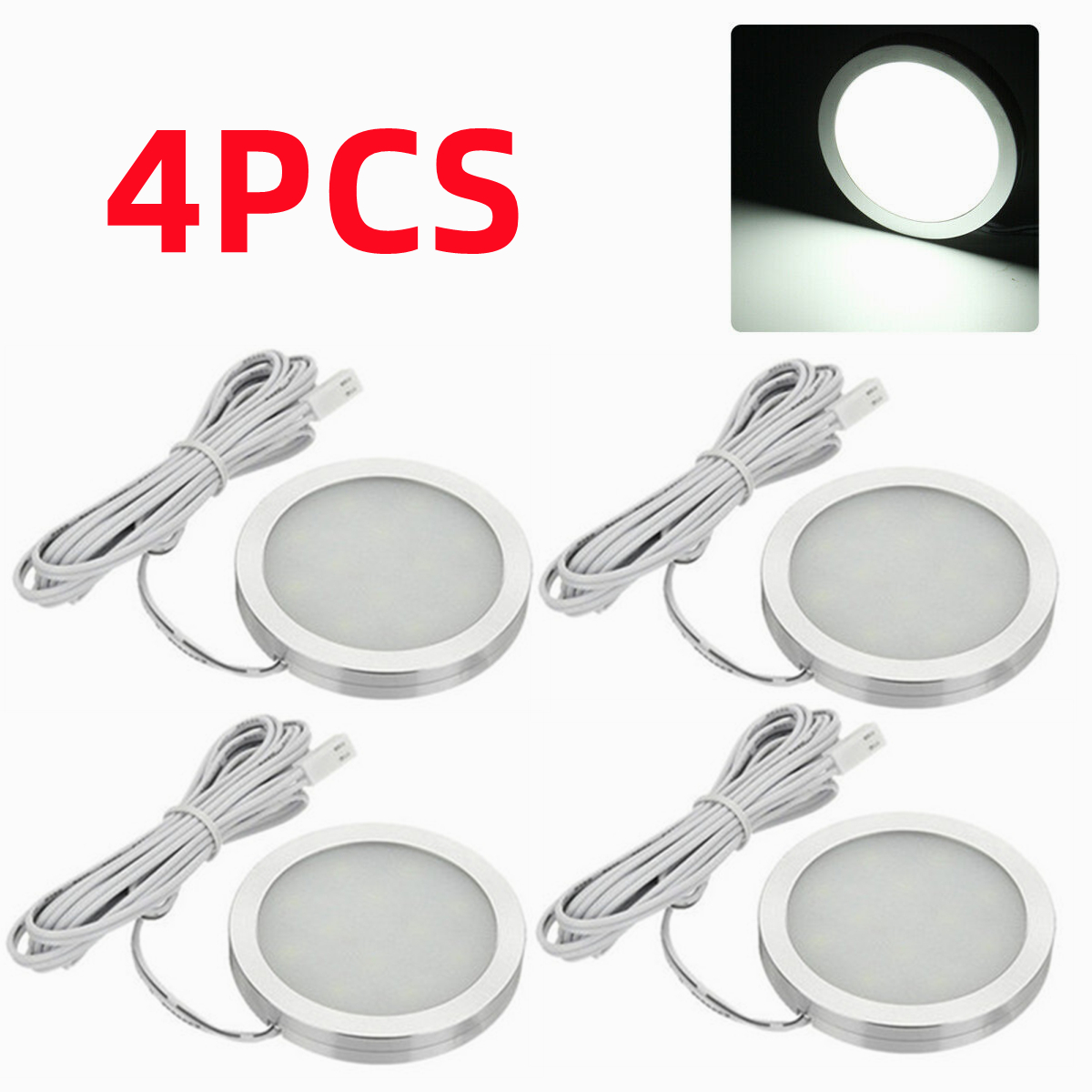 4 Uds. Iluminación para Camper, caravana, RV, luz LED de 12v para Interior de coche, luz de lectura LED para Interior de coche, iluminación de techo para coche