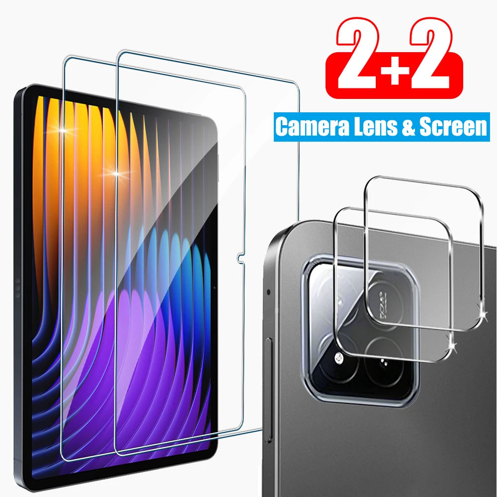2 Stuks Voor Xiaomi Pad 7 Pro 11.2 6 6S Pro 12.4 Screen Protector Gehard Glas Voor Mi Pad 7 Pro 6 6S Beschermende Film Accessoires