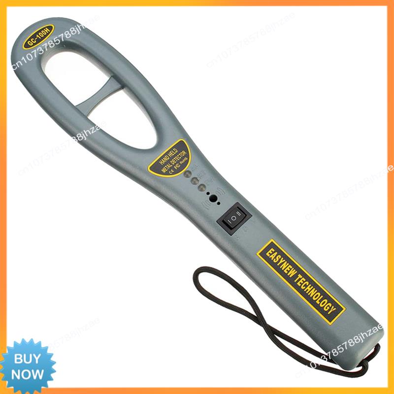 A10R 1 Piece GC101H Portable Handheld Metal Detector Metal Detector Super Scan Light Counter Grey