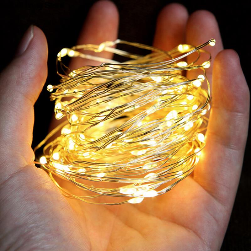 Mini Cadena de alambre de cobre para decoración, luces Led de hadas para Navidad, boda, fiesta, USB, Powerd, 1 piezas, 2M, 20LED, 3M, 30Led