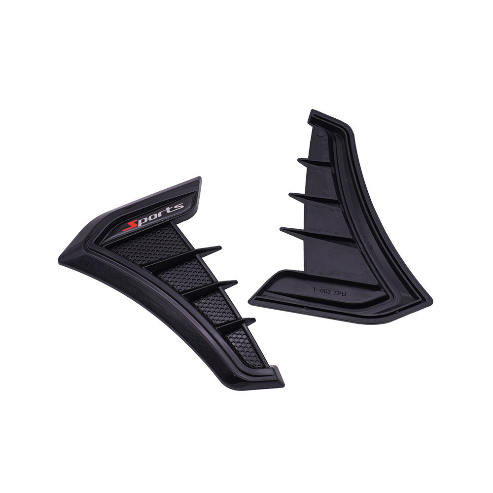 車の換気アクセサリー,換気ステッカー,へこみの窓の付属品,2ユニット