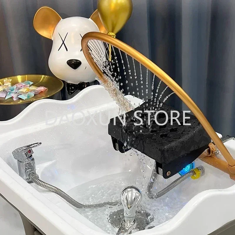 ヘッドスパシャンプーチェアヘアサロンコンフォート小型洗髪ステーションチェア移動療法レッティーノマッサージ家具 MQ50SC