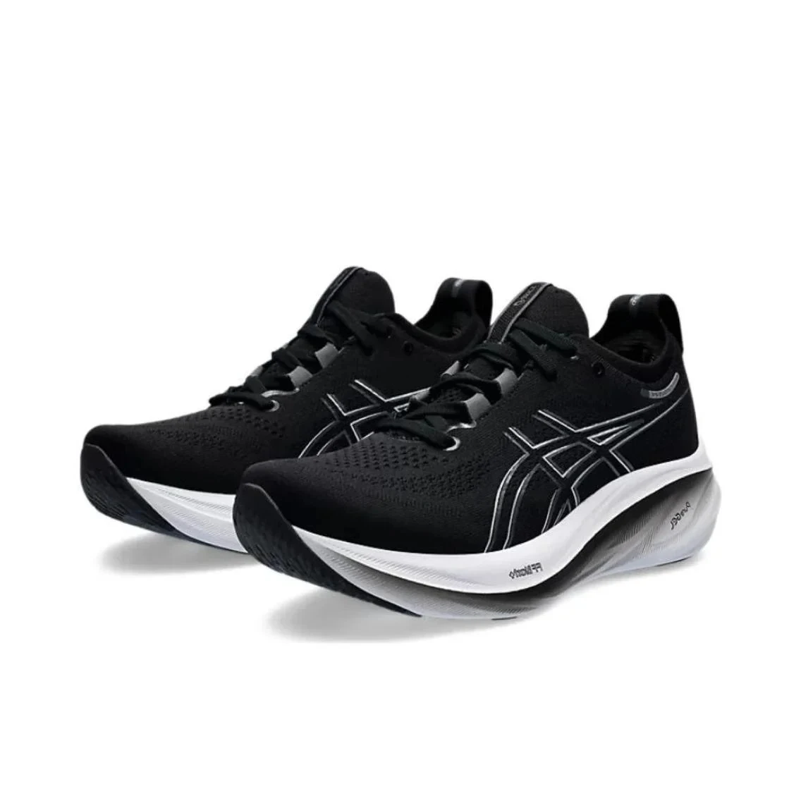 Asics Gel-Nimbus 26 รองเท้าวิ่งชายรองเท้าตัดกลางแจ้งสวมใส่ตาข่ายปฏิบัติรองเท้าผ้าใบรองเท้า Man