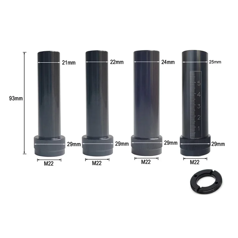 CO2 레이저 헤드 렌즈 튜브 출력 직경 D20 FL 50.8/63.5/101.6mm 렌즈 CO2 레이저 절단 조각 기계 용 21mm 22mm 24mm 25mm