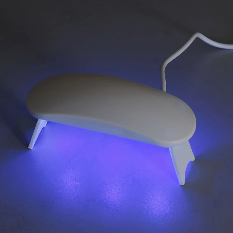 เครื่องเป่าเล็บหลอดไฟยูวีขนาดเล็ก6W 80cm, โคมไฟ LED ชาร์จสาย USB เครื่องอบเล็บเจลทำเล็บมือ LED หลอดไฟยูวีขนาดเล็ก