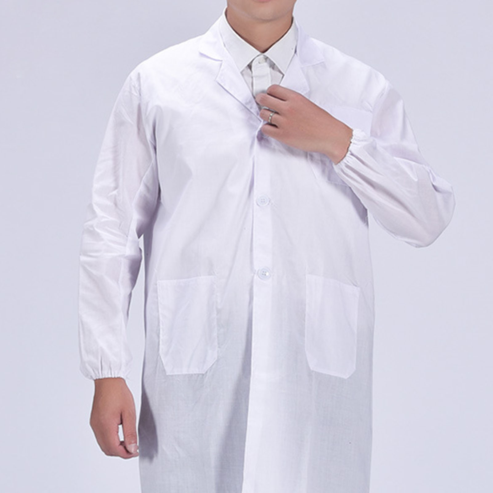 Neu Weiß Labor Mantel Arzt Krankenhaus Wissenschaftler Schule Phantasie Kleid Kostüm für Studenten Erwachsene