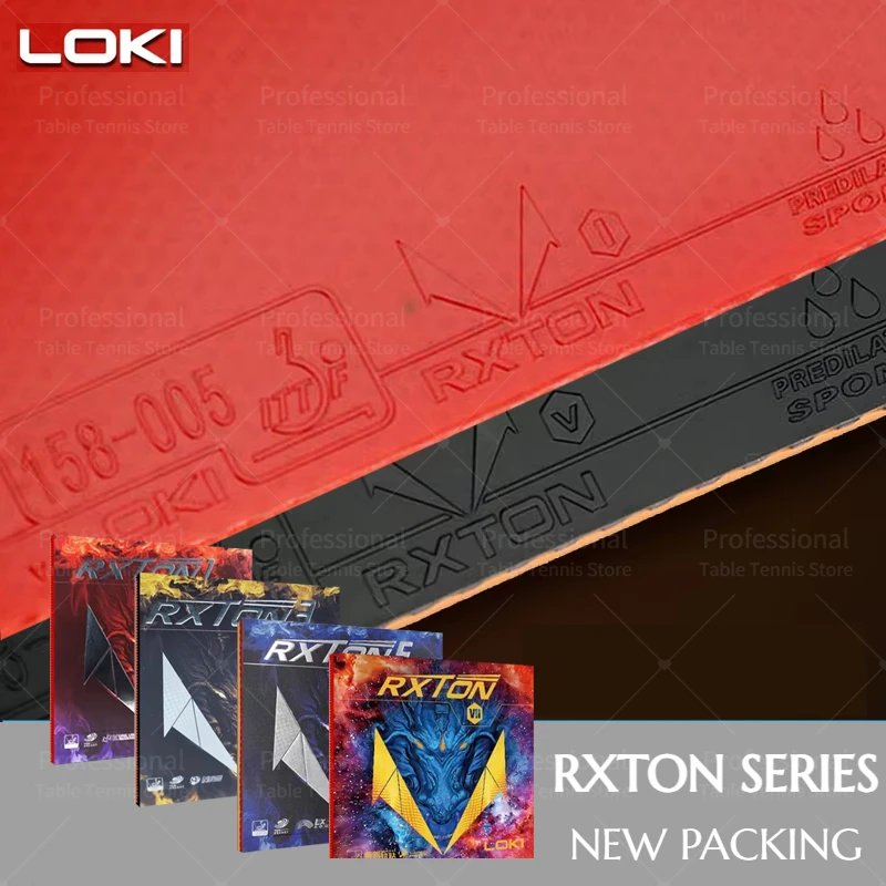 LOKI RXTON 1, 3, 5, 7, резиновая накладка для настольного тенниса, липкая резиновая верхняя часть для пинг-понга с предварительно настроенной эластичной губкой Loki Rubber paletas de