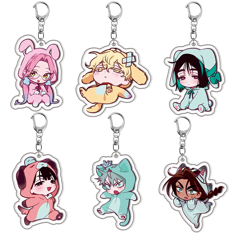 Anime alienígena palco chibis chaveiros para mulheres acessórios saco bonito luka ivan até mizi hyuna sua chaveiros jóias fãs presentes