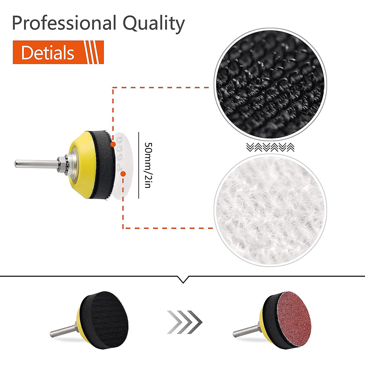 120/240Pcs 2Inch 50mm Sanding Discs Pads 60-3000 Grit Abrasive Polishing Pad Kit For Drill Grinder Rotary Tools Sandpapers