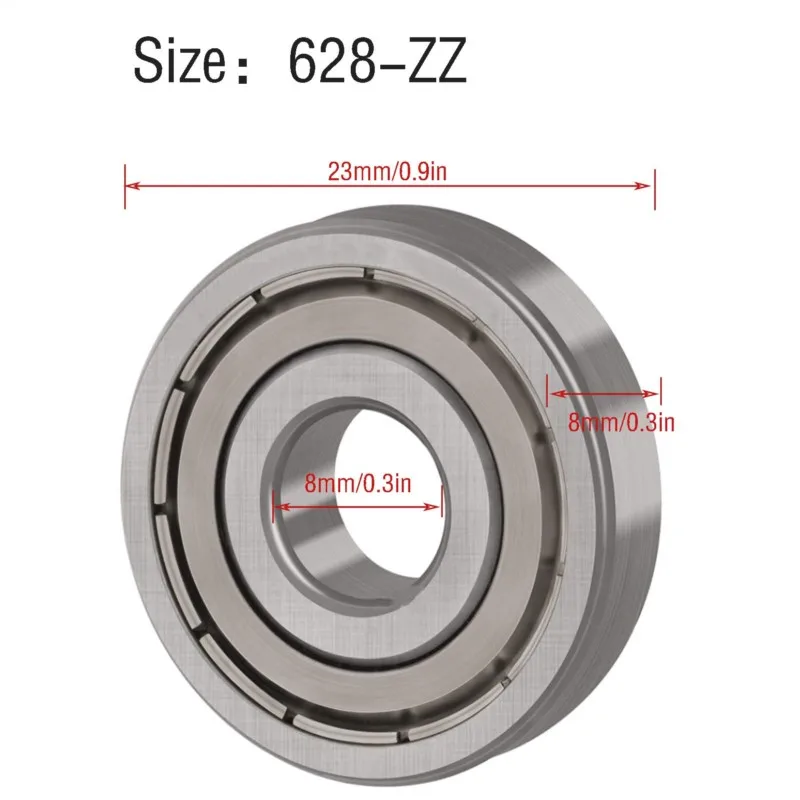 10 Chiếc 628ZZ 628 628 2RS 8X24X8 Mm Thu Nhỏ Bi Rãnh Sâu Chịu Lực 8*24*8 Mm