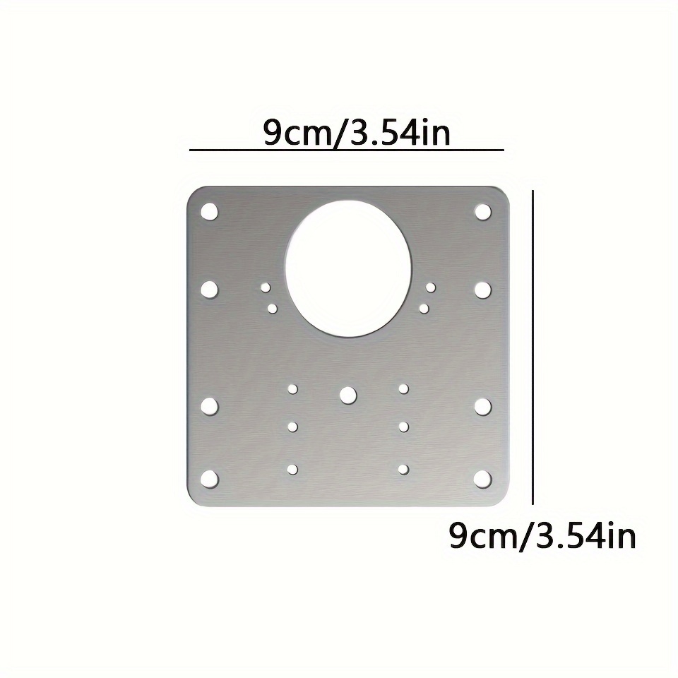Kit piastra di riparazione cerniera armadio Piastra di montaggio cerniera porta armadio da cucina con fori Staffe di fissaggio piatte Utensili domestici