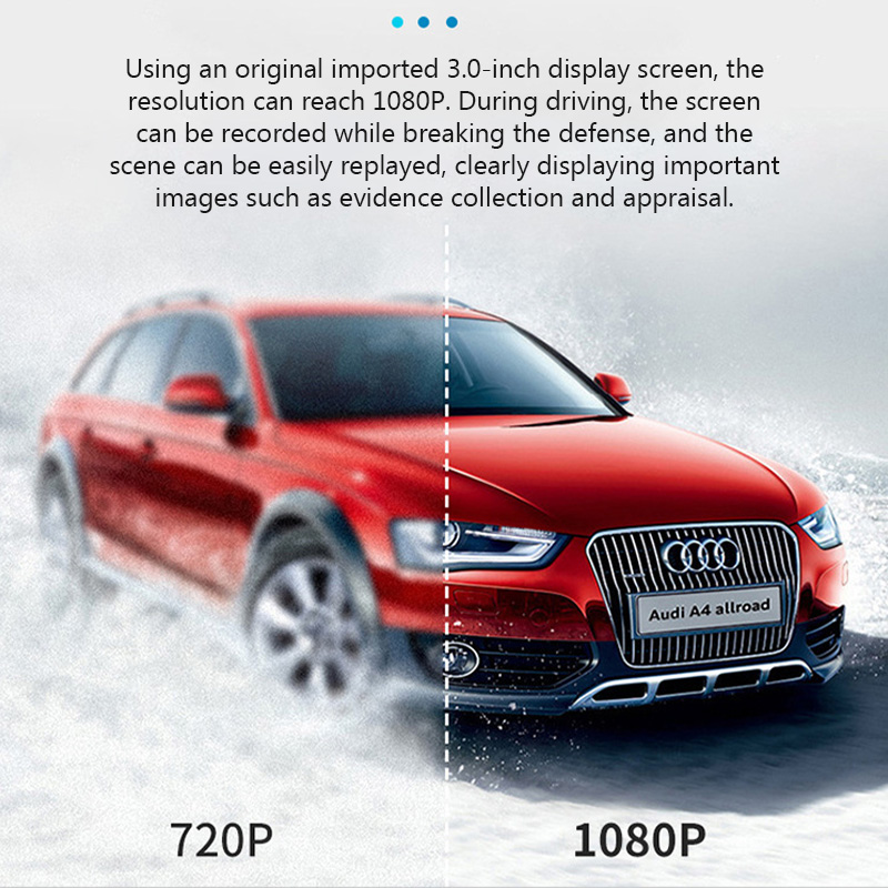 1080p carro dvr traço cam para carros câmera hd gravador de vídeo para veículos dvrs monitor visão noturna câmera do veículo estacionamento